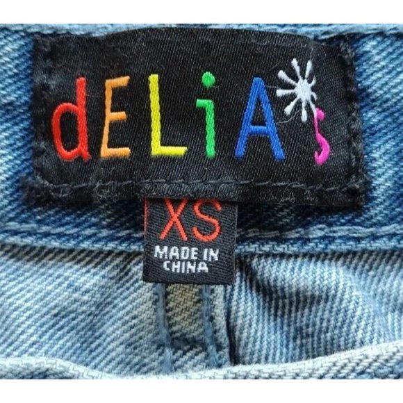 Delias Jeans Juniors XS Racer Stripe Straight Leg - Picture 3 of 16